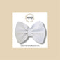 White Vegan Leather Bow