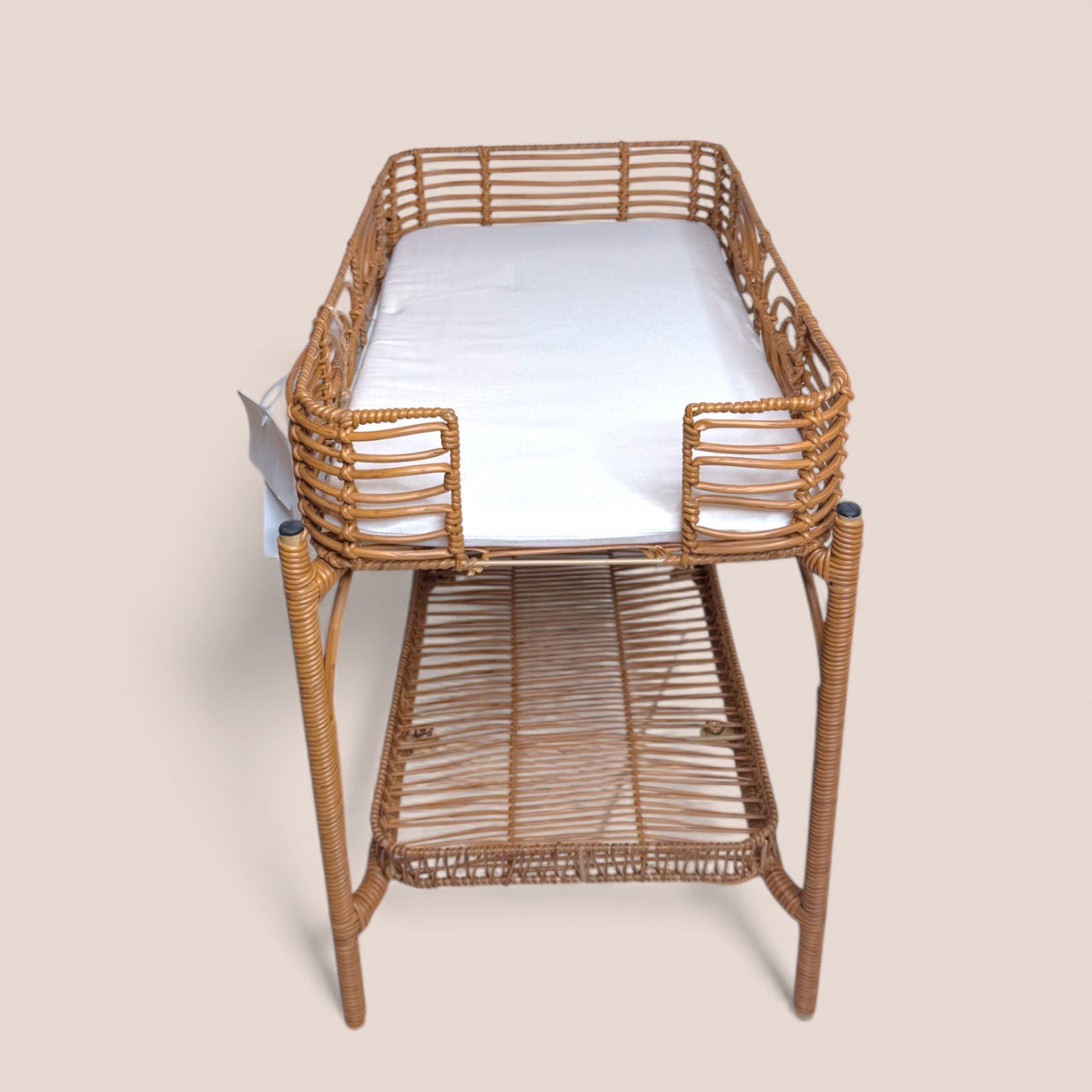 Changing Table- Faux Rattan Doll Furniture