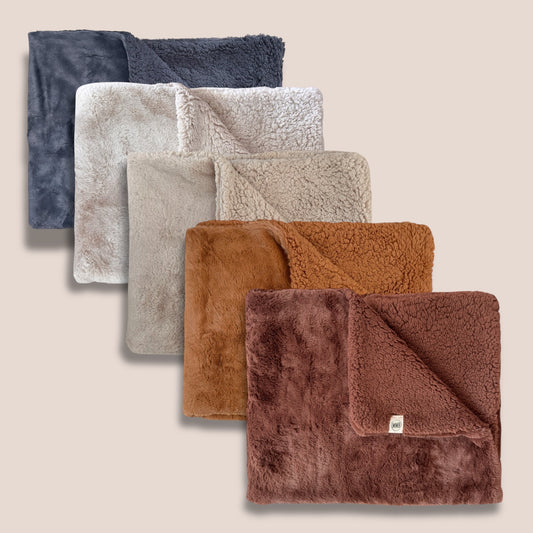 Minky & Sherpa Baby Blanket