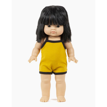 Doll—Minikane Mustard Gilda Retro Jersey Romper
