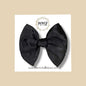 Black Satin Fairytale Bow