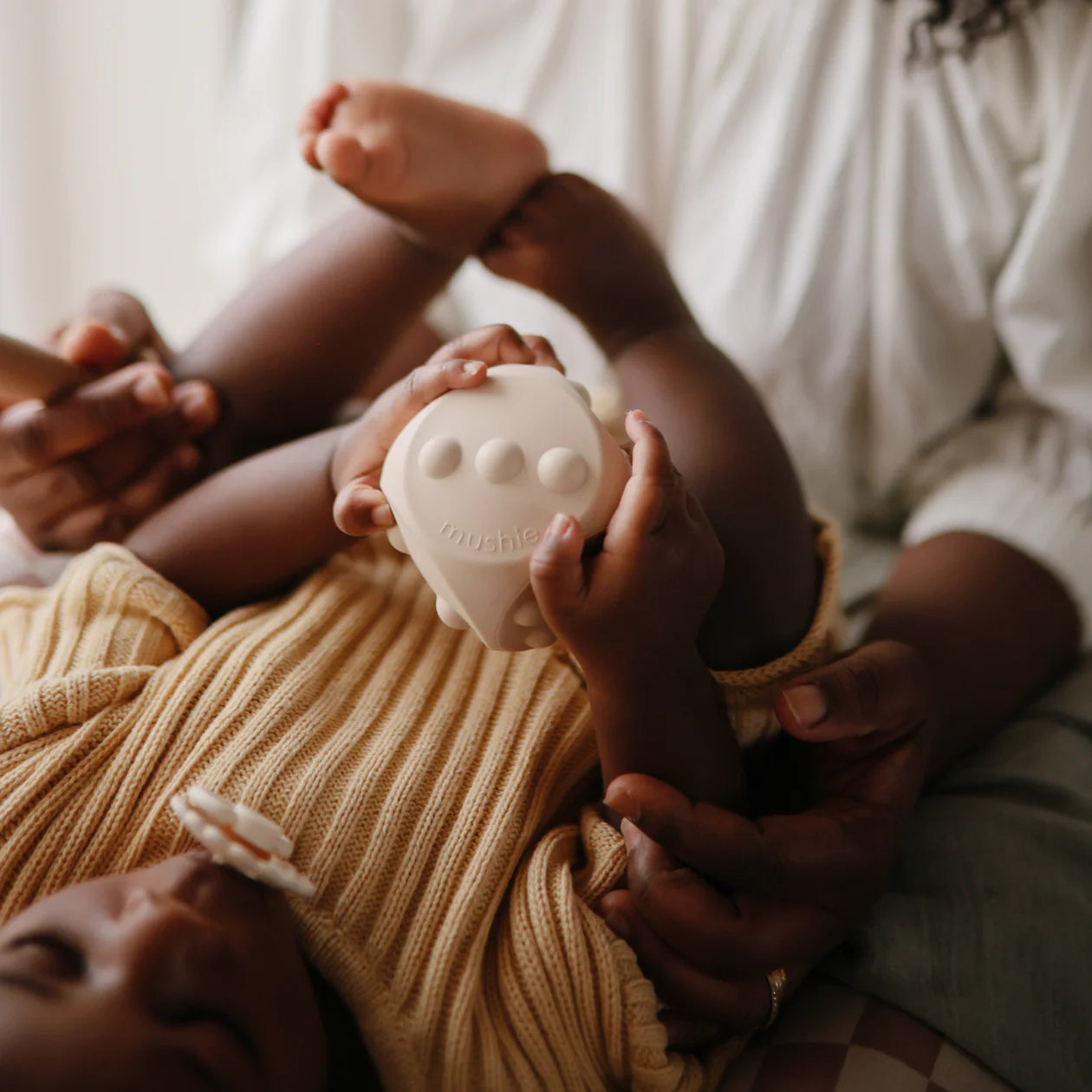 Mushie Dice Press Toy