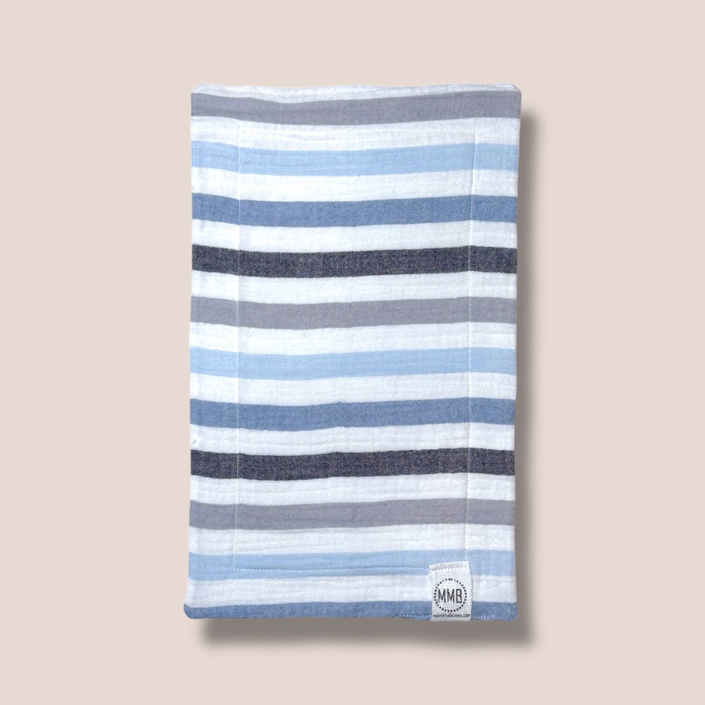 Blue Stripe— Cotton Gauze Burp Cloth