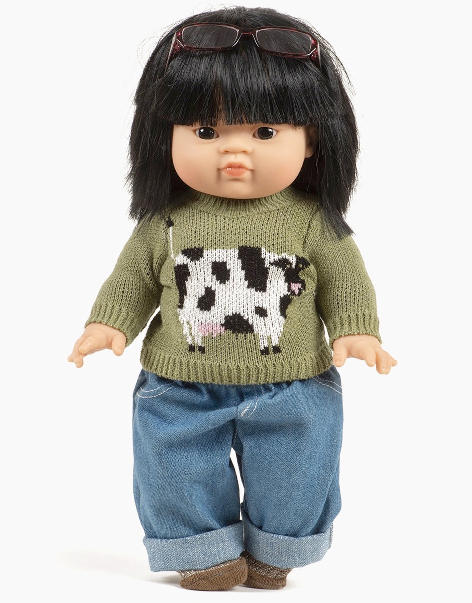 Doll—Minikane Cow Sweater