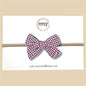 Hand-tied Patriotic Plaid Bow