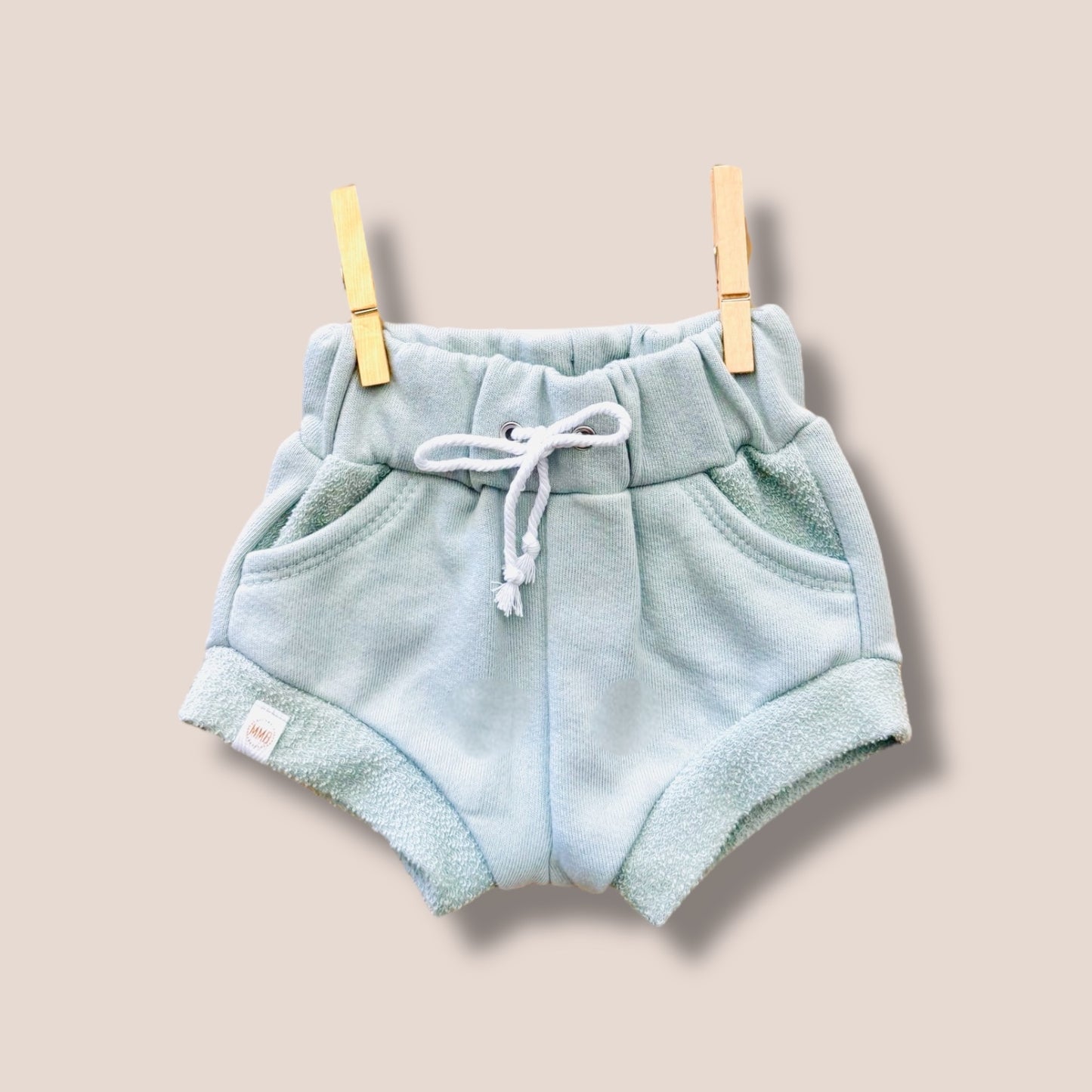 Handmade Seafoam Pocket Shorties