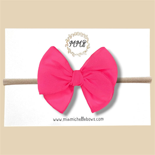 Neon Pink Fairytale Bow