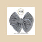Gray Denim Fairytale Bow