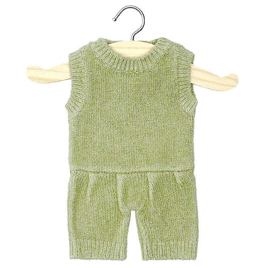 Doll—Minikane Orlando Tricot Romper in Sage
