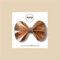 Rose Gold Vegan Leather Bow