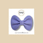 Lavender Mini Honeycomb Genuine Leather Bow
