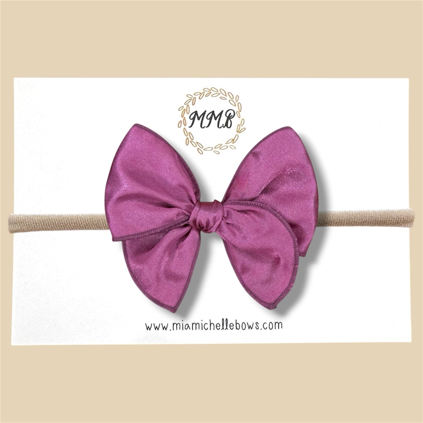 Purple Satin Fairytale Bow