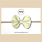 Yellow Vintage Vegan Leather Bow