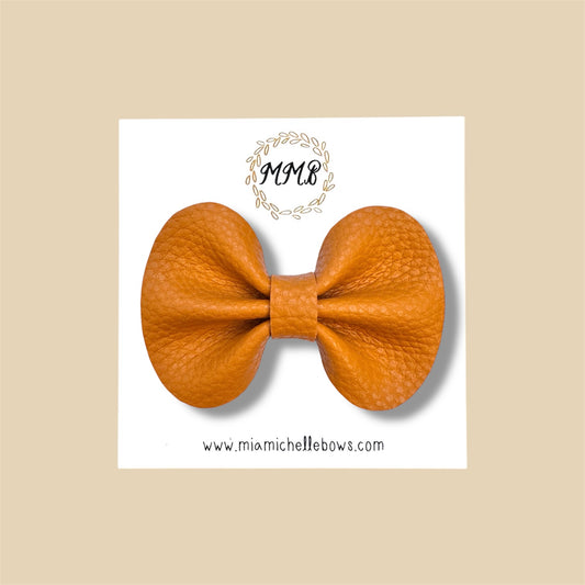 Goldenrod Genuine Leather Bow