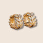 Gold Leaf Hoops