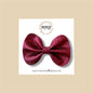 Dark Red Glitter Bow