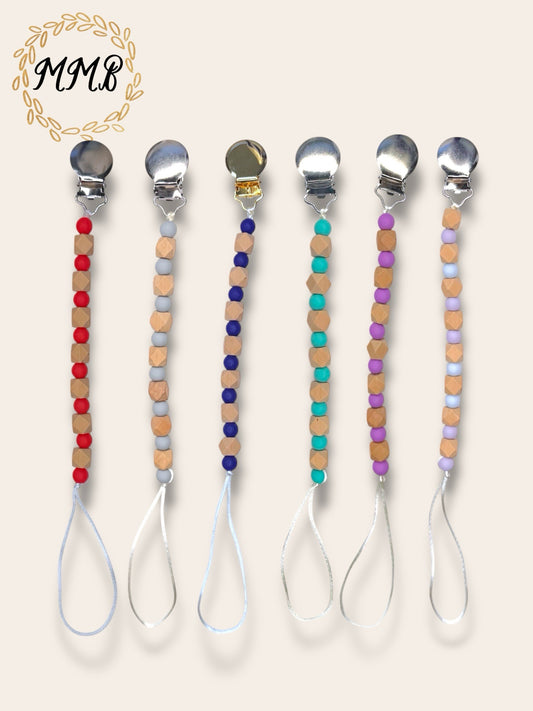 Mini Hexagon Pacifier Clip