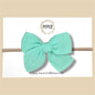 Hand-tied Gauze Bow in Mint