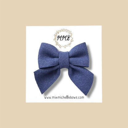 Mini Felt Bow Clips