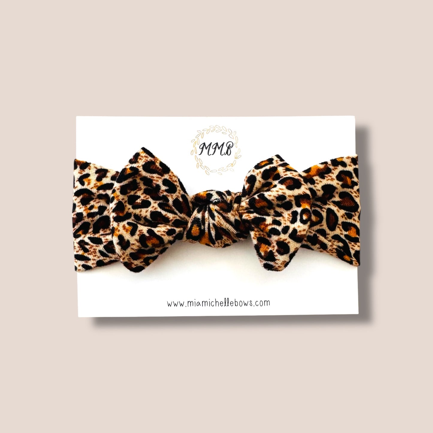 Handmade Cheetah Button Down Sleeper with Matching Bow 18m