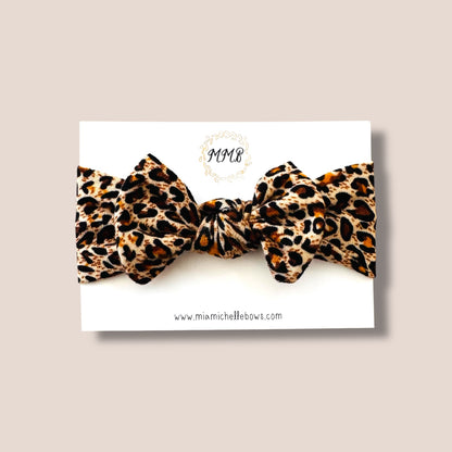 Handmade Cheetah Button Down Sleeper with Matching Bow 18m