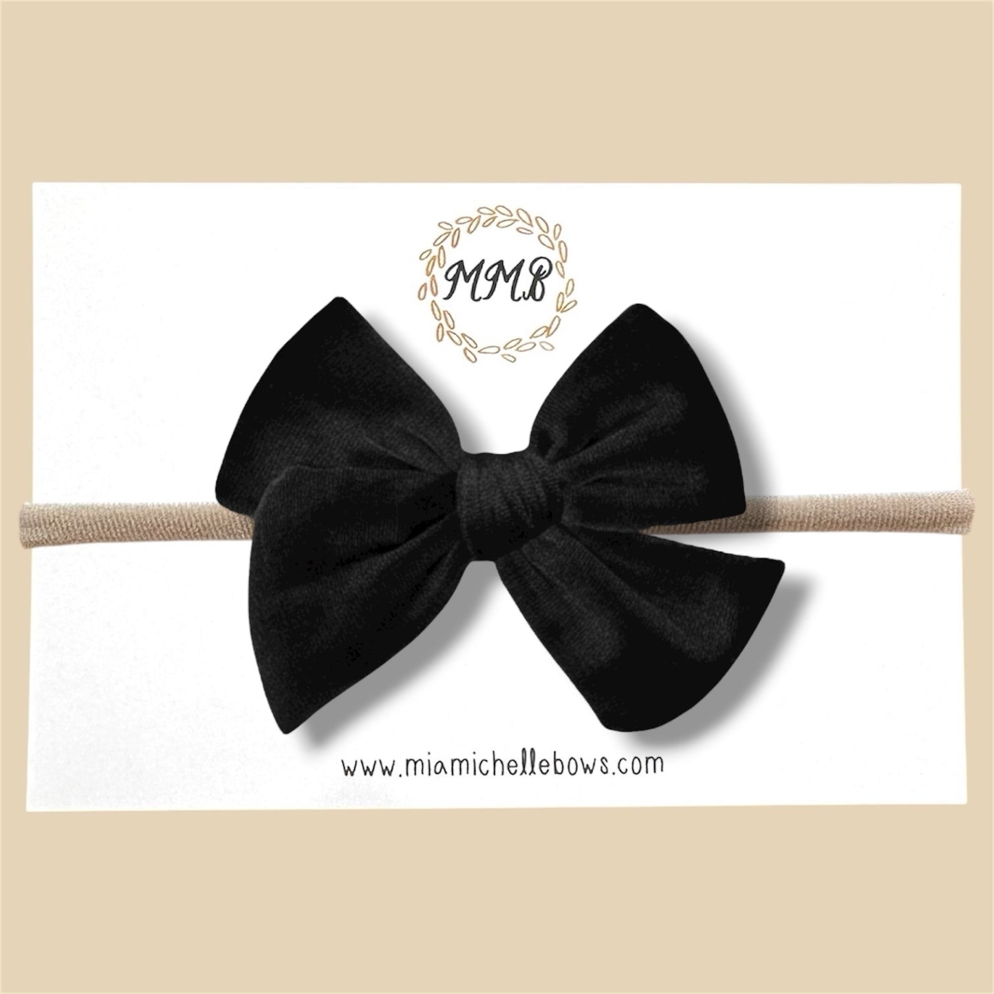 Velvet Bow in Black