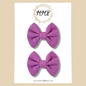 Lavender —Jersey Knit Mini Pigtail Bows