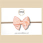 Peach Satin Fairytale Bow