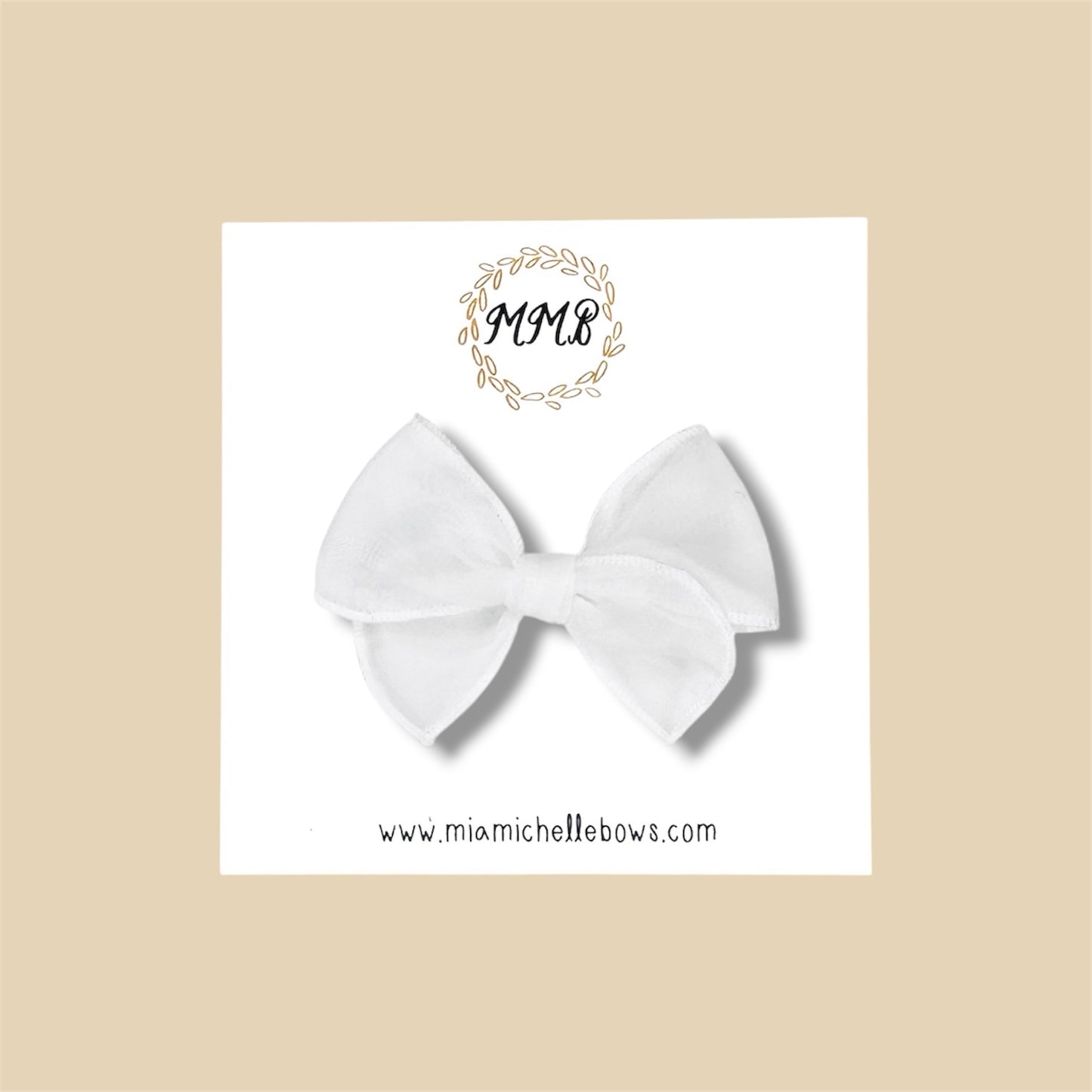 Sheer White Fairytale Bow
