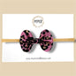 Pink Leopard Glitter Bow