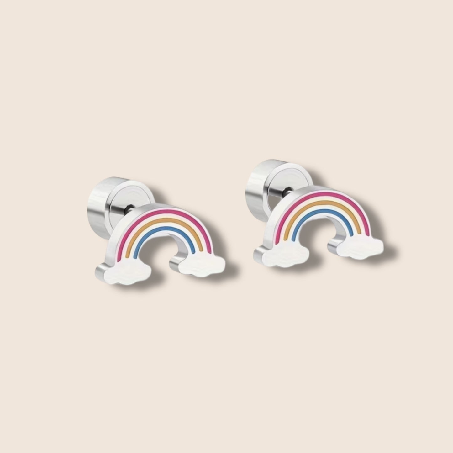 Rainbow Screw Back Studs