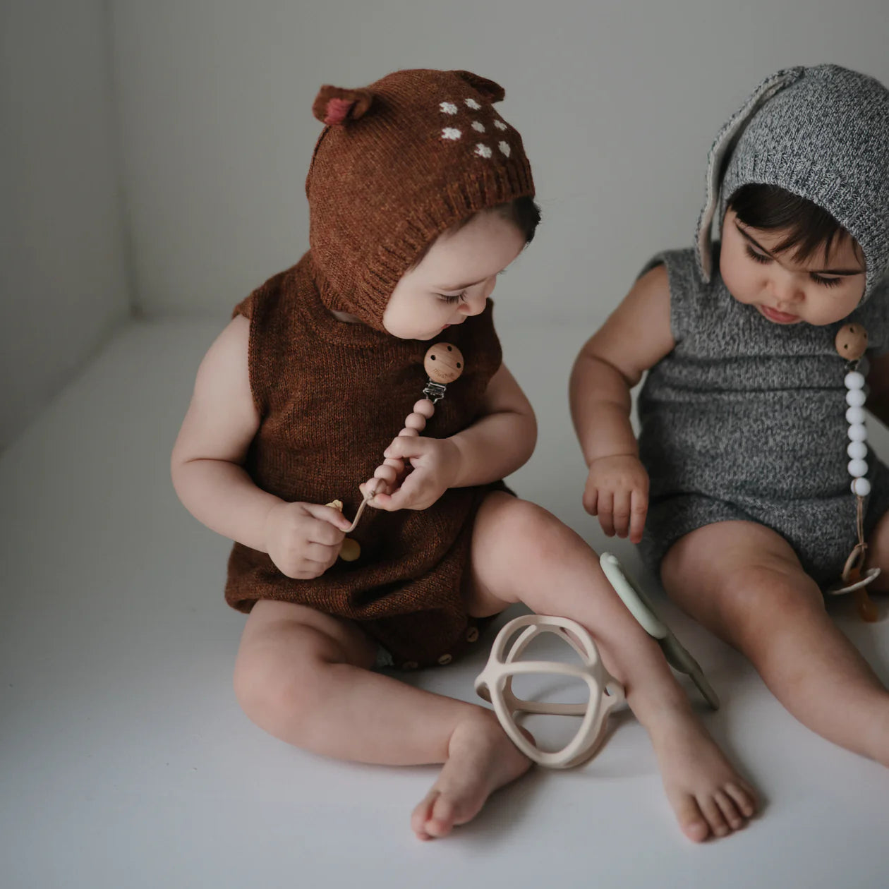 Mushie Silicone Ball Teether Toy