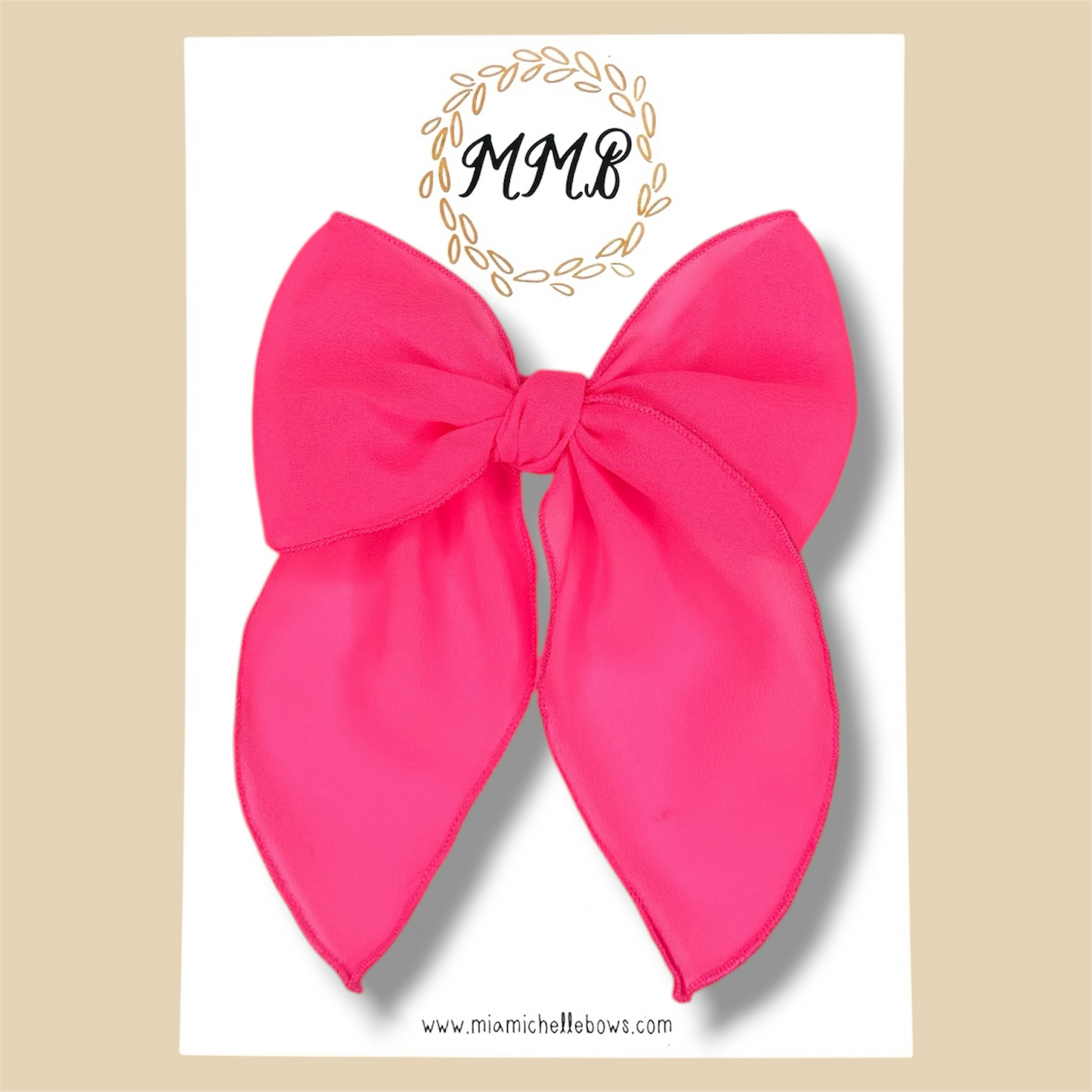 Neon Pink Fairytale Bow