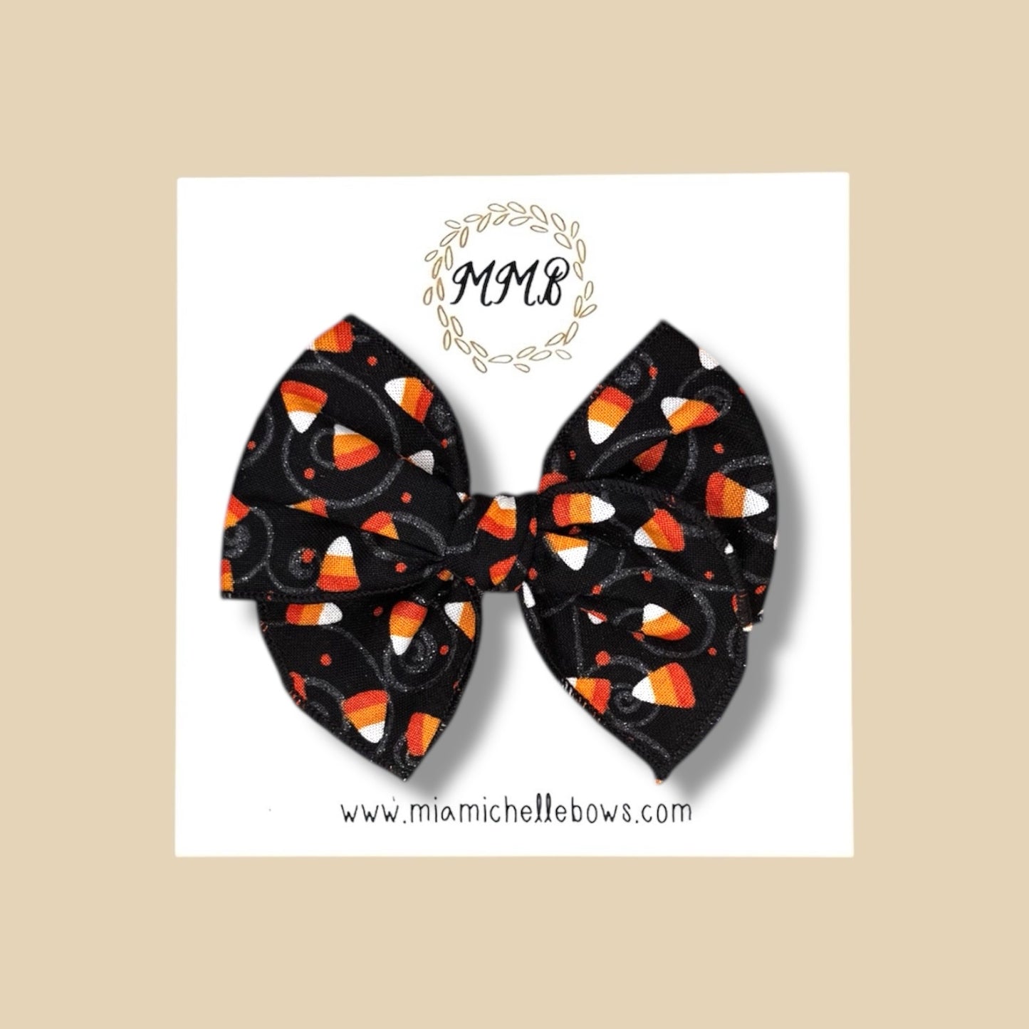 Candy Corn Shimmer Fairytale Bow