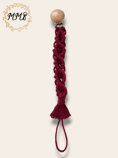 Macrame Pacifier Clip
