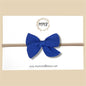 Hand-tied Gauze Bow in Blue