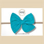 Hand-tied Gauze Bow in Turquoise