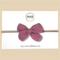 Hand-tied Gauze Bow in Mauve