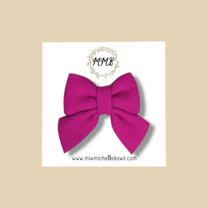 Mini Felt Bow Clips