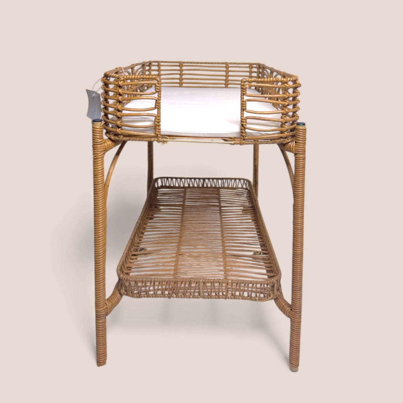 Changing Table- Faux Rattan Doll Furniture