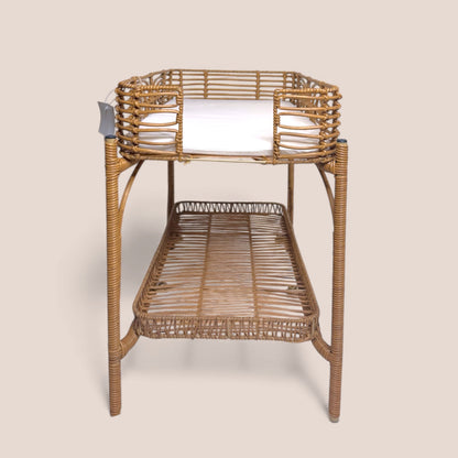 Changing Table- Faux Rattan Doll Furniture