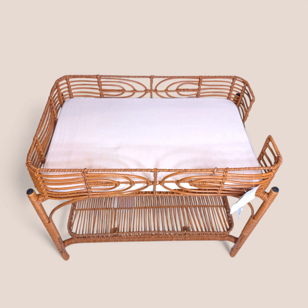 Changing Table- Faux Rattan Doll Furniture