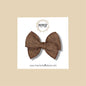 Brown Linen Fairytale Bow