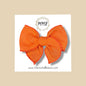 Orange Linen Fairytale Bow