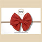 Rust & Gold Striped Fairytale Bow