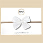 Hand-tied Gauze Bow in White