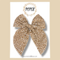 Muted Leopard Fairytale Bow