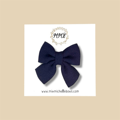 Mini Felt Bow Clips