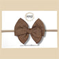 Brown Linen Fairytale Bow