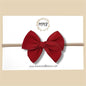 Earth Red Chiffon Fairytale Bow